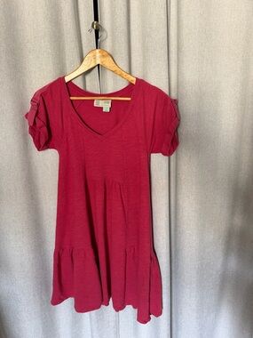 Saturday Sunday Pink Short Sleeve Tunic Dress